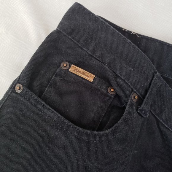 Eddie Bauer Black Jeans Loose Fit Womens Sz 14 - Picture 4 of 5